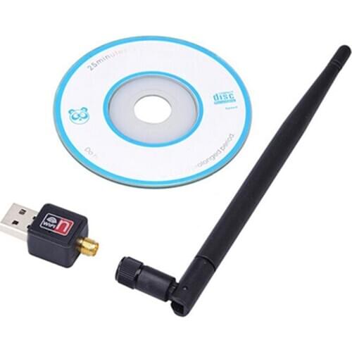 USB Wireless Wifi Adapter With 5dB Antenna 150Mbps LAN Network LAN Card Portable Mini Router For Desktop Laptop 802.11b/g/n