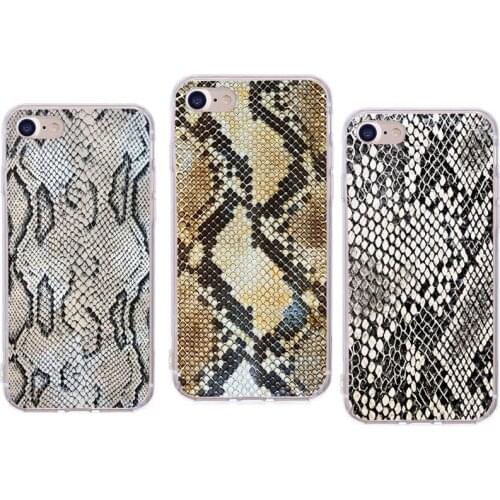 For funda iphone xr Case For fundas iphone 8plus silicon Snake skin Phone Cover For Iphone XR XS Max 7Plus 8Plus 6 6S 5 5S Coque