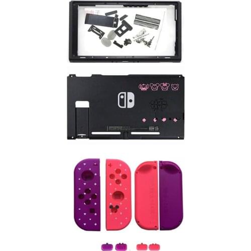 10pcs Limited Shell Case for Nintend Switch NS Gamepad Housing Shell Case Cover JoyCon Mickey Housing Shell Cover SL SR Buttons
