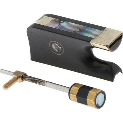 Ebony Cello Bow Frog With Screw Cello Accessory Replacement for Music Lovers