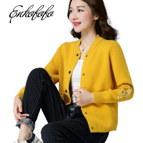 Женские шерстяные кардиганы Enkofofo China At AliExpress