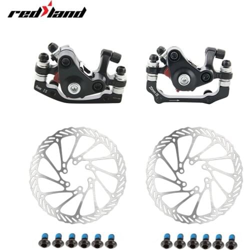 Mountain Bike brakes set Road Bike Bicycle Aluminum Alloy Mechanical Disc Brake Set Front & Rear Include 1pc 160mm