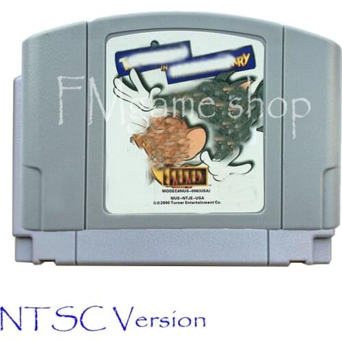 Tm & Jry in Fists of Furry Memory card Game Cartridge for 64 bit USA NTSC Version Video Game Console Card vita Mortal