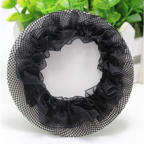Beautiful Bun Cover Snood Women Hair Net Ballet Dance Skating Crochet Fanchon Rhinestone Styling Headwear Accessories