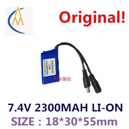 Home furnishings li-ion battery rechargeable battery 2300 mah 7.4 V circuit board equipment instrument DC plug head with full ca
