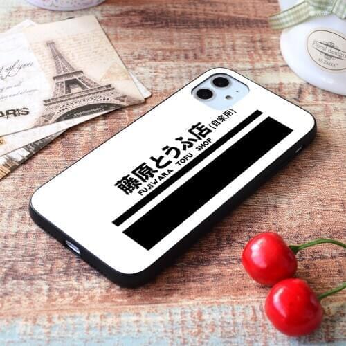For iPhone Initial D tofu delivery Soft TPU Border Apple iPhone Case