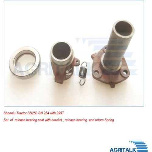 Set of release bearing seat, bracket, release bearing and release spring for Shenniu (Bison, Hardley) SN250 SN254 tractor