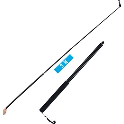 New 3M Aluminum Alloy Monopod Selfie Stick for DJI OSMO Action/Pocket Gopro Hero 7 6 5 EKEN Insta 360 One X Camera Accessories