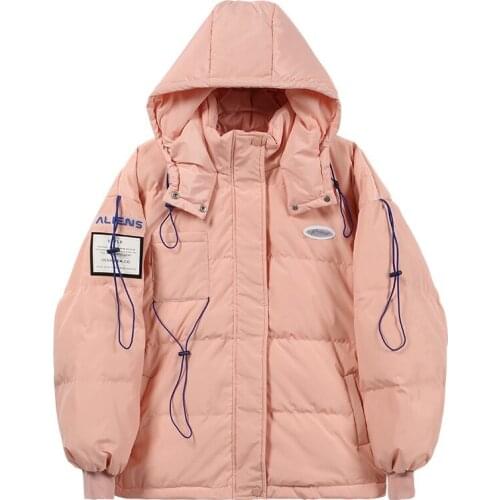 Men And Women Of The Same Style Couple Down Jacket Womens Winter 2021 Fashion New Loose Hooded Thick White Duck Down Jacket