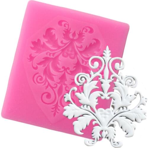 Frame Border Lace Silicone Fondant Resin Sugarcraft Mold For Pastry Cup Cake Decorating Kitchen Tool