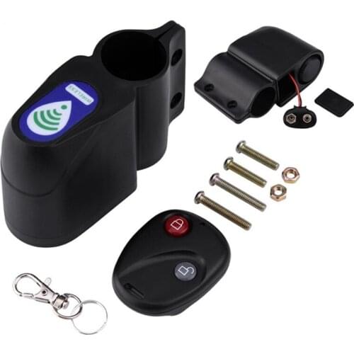 Bicycle Alarm Anti-Theft Lock Mountain Bike Wireless Remote Control Password Alarm Lock Bicycle Equipment Accessories