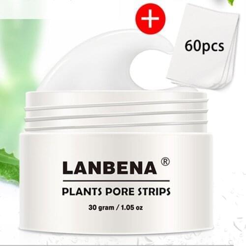 LANBENA Nose Blackhead Remover Pore Band Mask Black Face Mask Acne Exfoliation Treatment Deep Cleansing Black Skin