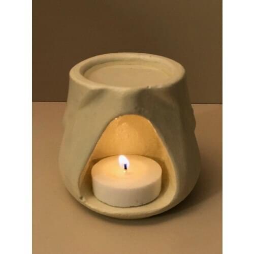 Talya Art Desing Buhardanlık, Censer Or Candle Holder 1 Pcs, White