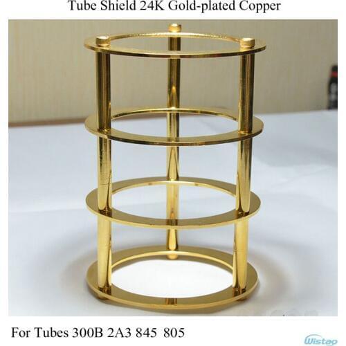 Tube Shield 24K Gold-plated Pure Copper for Tubes 300B 2A3 845 805 DIY Your Tube Amplifier HIFI Audio Free Shipping