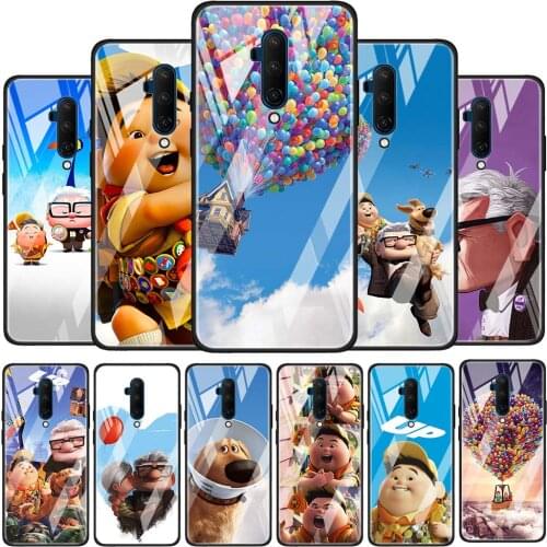 Up Disney movie Glossy Protection Cover for OnePlus 9R 9 8T 8 7T 7 Pro Nord Z 5G Luxury Tempered Glass Phone Case