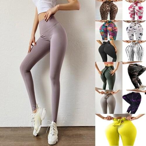 Women Sportswear Yoga Pants Sports Leggings Fitness Running Pants High Rise Leggings with Bow Quick Dry Plus Size