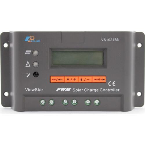 Lcd PWM controller 10A 10amp solar battery charger regulator VS1024BN 12v 24v auto type EPEVER direct supply