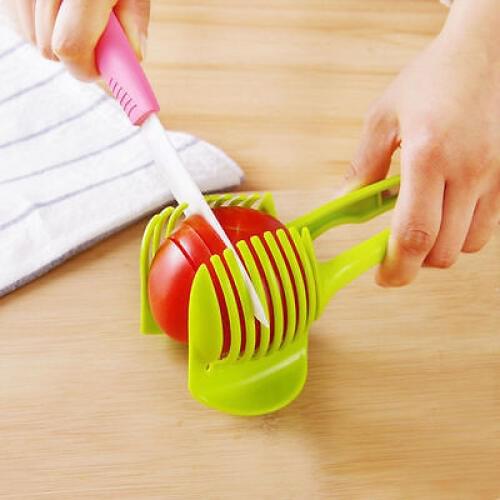 1Pc Potato Food Tomato Onion Lemon Vegetable Fruit Slicer Egg Peel Cutter Holder