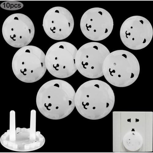 10Pcs Child Protection Sockets Baby Plug Protector Socket Protector for Babies Proof Electric Safety Outlet Cover Baby Plugs Cap