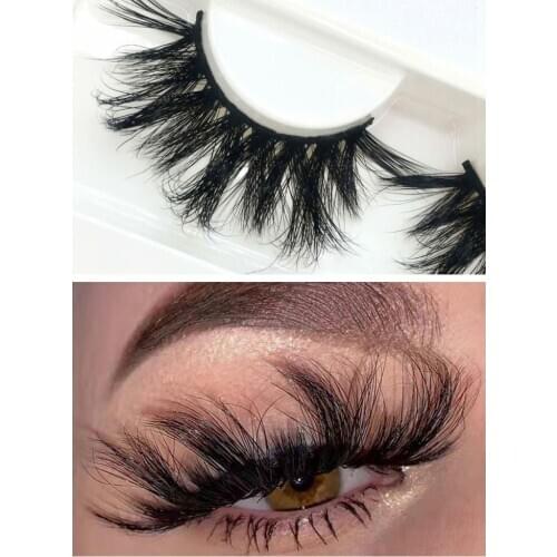 25mm 5d mink eyelashes siberian mink lashes vendor supply false lashes natural strip 25mm real mink eyelashes
