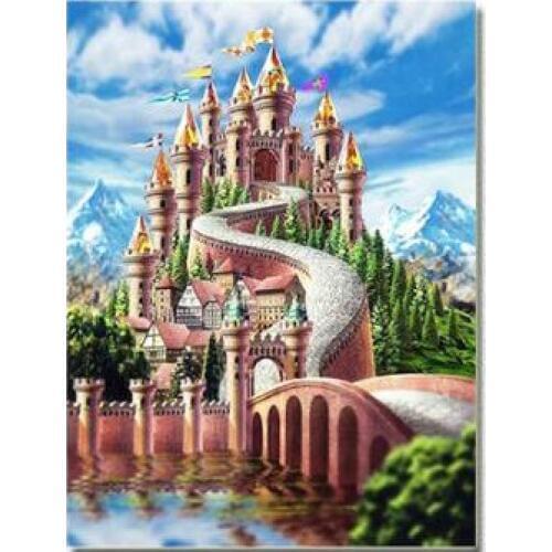 5d castle diamond painting landscape full round rhinestone embroidery picture mosaic sticker dimond tapestry poster wall paper