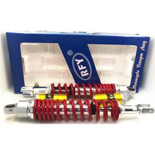 High Quality 395mm Motorcycle Shock absorber nitrogen damper 8mm spring air suction for ATV honda suzuki yamahm 1 pair