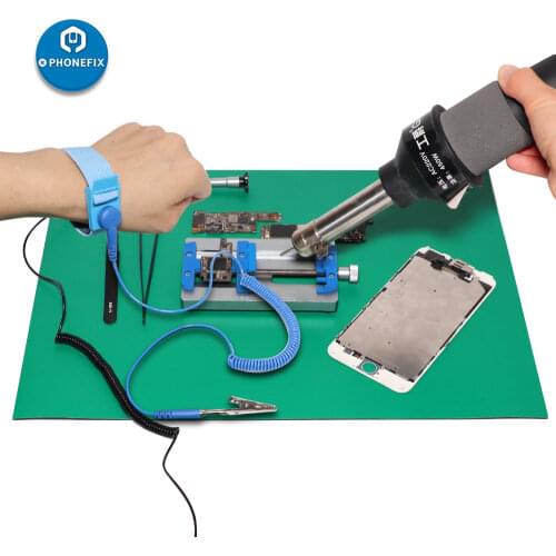 Anti-Static Pad Professional Phone Repair ESD Mat Maintenance with Ground Wire ESD Wrist For iPhone Samsung Xiaomi ETC Repair