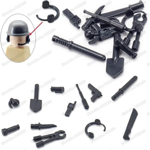 Army Soldier Weapons Military Building Block WW2 Tool Pistol Set Model Diy Figures Legions Equipment Moc Boy Christmas Gift Toys