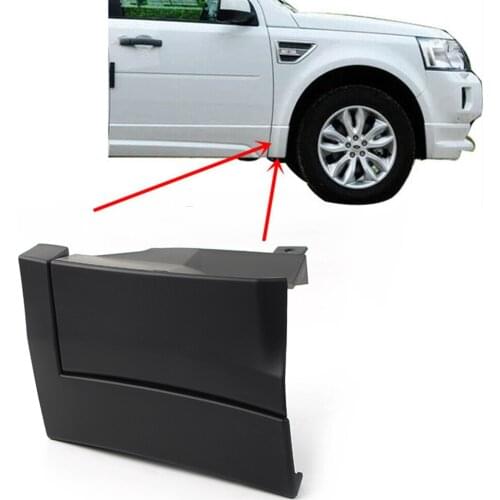 Black ABS Car Front Lower Fender Exterior Moulding Trim Right for Land Rover 2012-2018 Range Rover Evoque