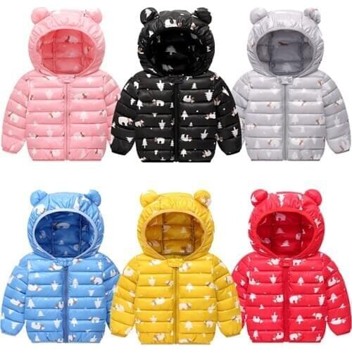 2020 New Down Jacket Coat Boys Girls Clothes Hooded Jackets Children Warm Outerwear Boys Clothes Fashion Kids Jacket Coat