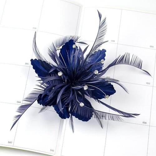 1 Piece Elegant Retro Tulle Fascinators with Feather Hair Clip Hat/ Lace / Flower Special Occasion / Party / Evening Headpiece