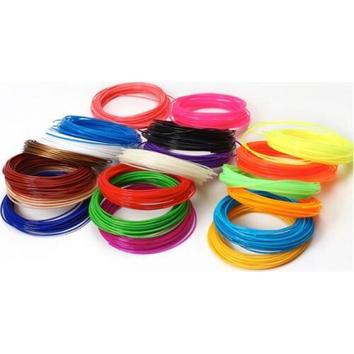 Use For 3D Printing Pen 5m 17 Colors 1.75MM ABS Filament Threads Plastic 3d Printer Materials