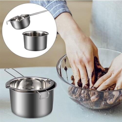 1 Set Stainless Steel 400/600ml Melting Pot With Boiling Water Pot Double Boiler Pot Chocolate Candle Melting Pot