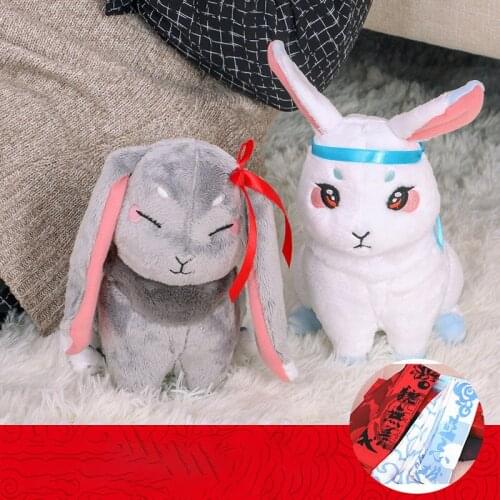Mo Dao Zu Shi Wei Wuxian Lan Wangji Pet Rabbit Plush Toy Cosplay Men Women Grandmaster of Demonic Cultivation Stugffed Doll
