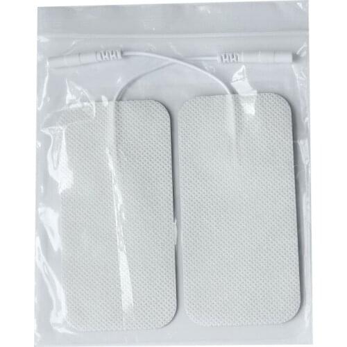 N0N-WOVEN FABRI TENS MACHINE REPLACEMENT PADS ELECTRODES REUSABLE LONG LIFE PADS 5*9CM