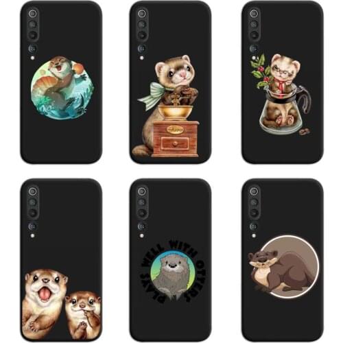 NBDRUICAI Cute Cartoon Otter Phone Case For Xiaomi Mi Note 10 Lite Mi 9T Pro xiaomi 10 CC9 9SE