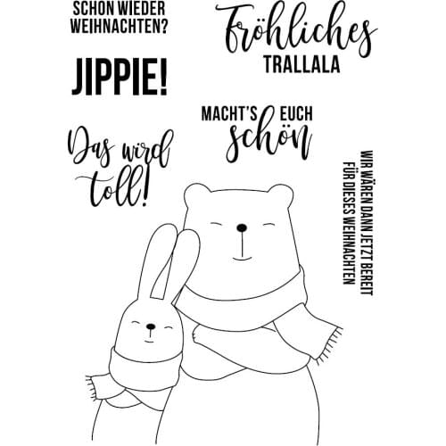 German words Clear Silicone Stamp/Seal for DIY scrapbooking/photo album Decorative clear stamp sheets ST0520