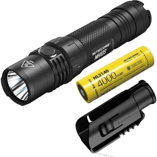 NITECORE MH10S USB-C Rechargeable 21700 Dual Fuel EDC Flashlight max 1800 Lumens beam distance 294 m with 4000mAh li-ion battery