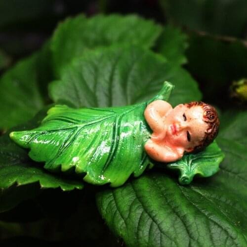Mini Flower Fairy Baby Garden Miniature Ornament Micro Landscape Moss Terrarium Cute Figurine DIY Resins Home Decoration