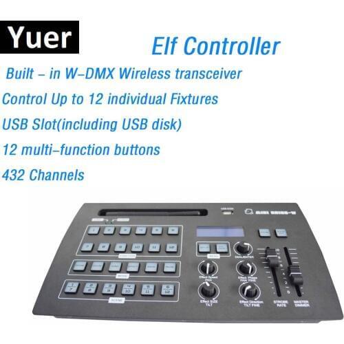 ELF Console Newest 432 Channel DMX Controller Stage Lighting Dj Equipments DMX Console For Indoor / Outdoor Wedding Disco Shows