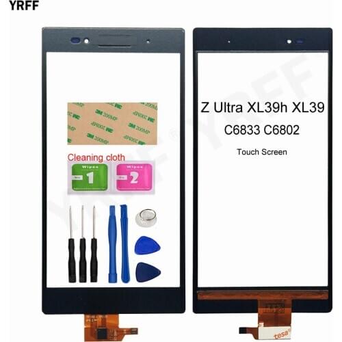 6.44'' Touch Panel Sensor For Sony Xperia Z Ultra XL39h XL39 C6802 C6806 C6833 C6843 Touch Screen Digitizer Front Outer Glass