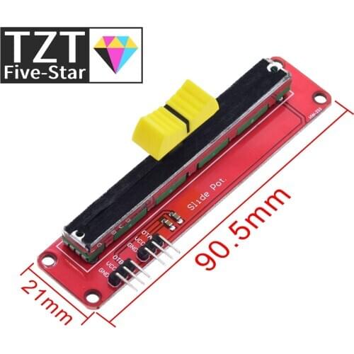 TZT Slide Potentiometer 10K Linear Module Dual Output for Arduino AVR Electronic Block