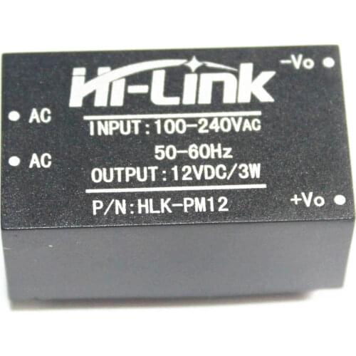 AC-DC 220V to 12V Buck Step Down Power Supply Module Converter Intelligent Household Switch HLK-PM12 UL/CE