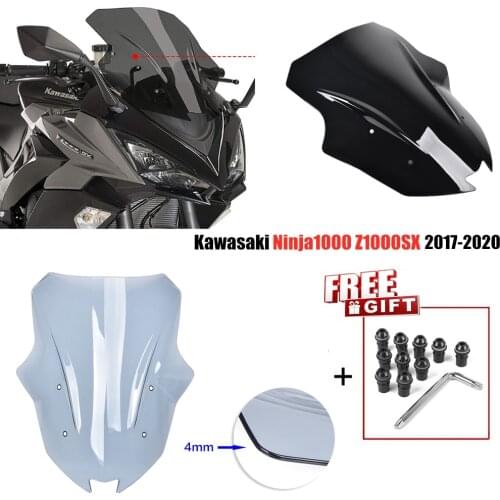 For Kawasaki Ninja 1000 Z1000SX 2017 2018 2019 2020 Windshield WindScreen Visor Viser wind deflector Ninja1000 Motor Accessories