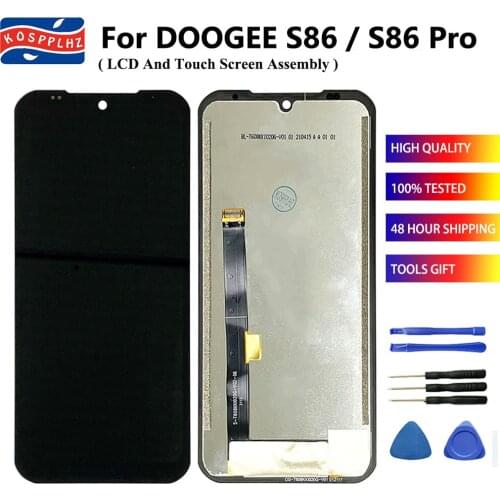 6.09" For DOOGEE S86 / S86 Pro LCD Display + Touch Screen Assembly 720*1560 Display For Doogee S86Pro Mobile Phone Display LCD