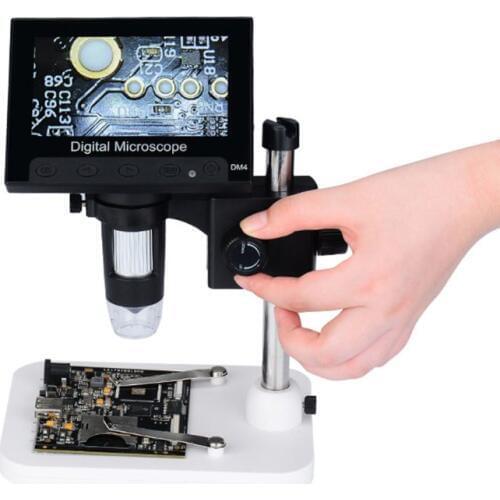 1000X Digital Microscope Camera Video 720p with 4.3\" LCD Screen & Holder & 8 Led 83XA