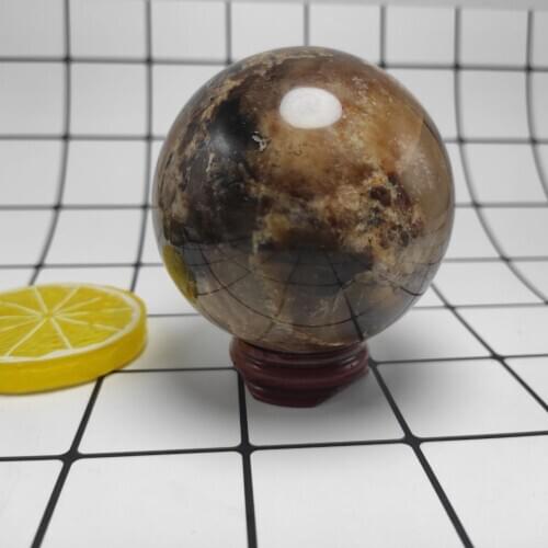 6-7cm Natural Black opel sphere crystal Quartz Globe Ball Rock stones Minerals Reiki Healing Home decor