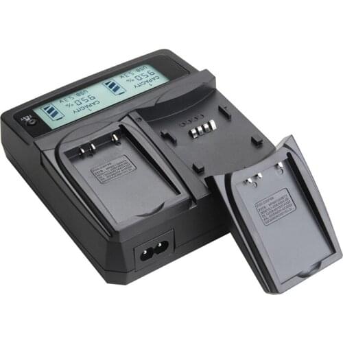 Udoli AHDBT-301 302 201 Camera Battery Car Dual Charger LCD Display Charging for Gopro Hero 3 3+ 3 Plus AA/AAA battery
