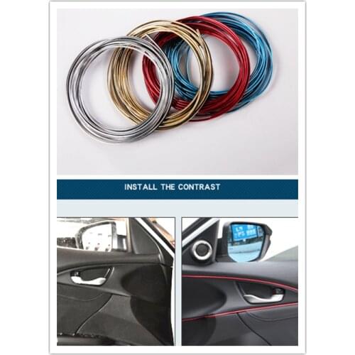 Automobile decorative strip interior decoration line refitting special door panel gap instrument panel decoration for Kia Soul