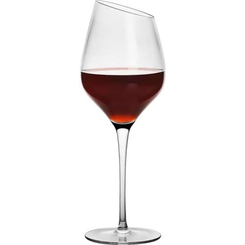 European Style Wine Glasses Goblet Cup Oblique Mouth Crystal Glass Creative Champagne Cup For Wedding Party Birthday Gift